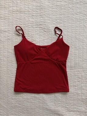 Abercrombie & Fitch V-Neck Built-in Bra Tank